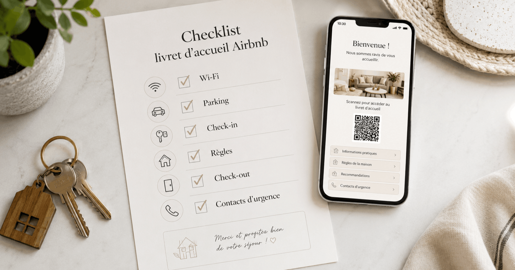 Modèle de livret d’accueil Airbnb gratuit : checklist 2026