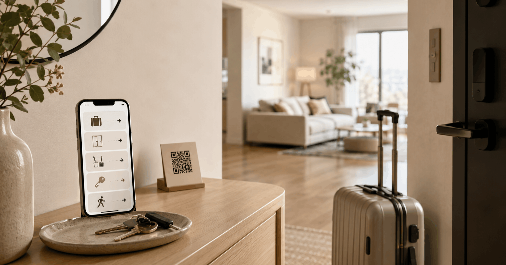 Instructions de départ Airbnb : modèle clair sans surcharge