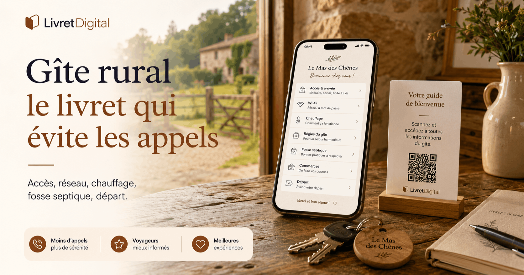 Gîte rural : livret d’accueil précis pour voyageurs