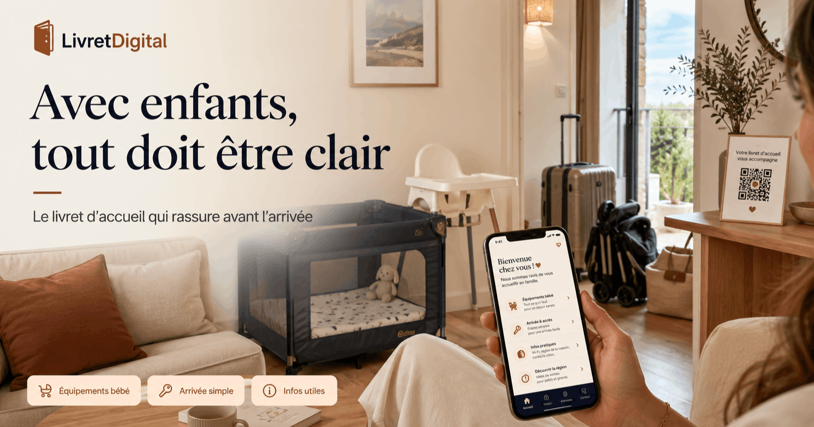 Airbnb avec enfants : livret d’accueil pour rassurer les familles